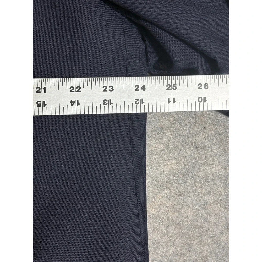 Hart Schaffner Marx‎ Navy Blazer Mens Gold Buttons Made USA Imported Fabric 44R